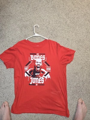 Jon Jones Ufc Red Mens Large T-Shirt - Image 1 of 4