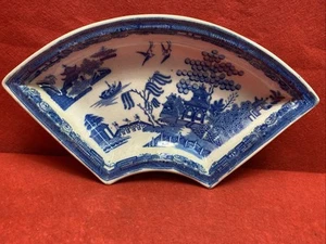 Abendmahlsschale Anfang 19. Jahrhundert blau weiß Longbridge Willow englische Keramik - Bild 1 von 16