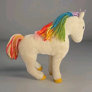 Vintage RAINBOW BRITE Starlite 12 in Plush Horse Mattel 1983 MISSING ONE EYE - Picture 1 of 5