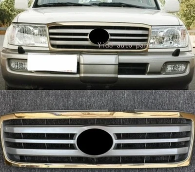 Parachoques delantero gris dorado para Toyota 06-07 Land Cruiser LC100 FZJ100 rejilla k Foto 1 de 4
