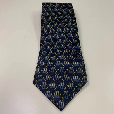 Corbata azul vintage 1998 McDonald's Corp. Arches para hombre Foto 1 de 3