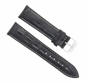 22MM LEATHER WATCH STRAP BAND FOR 41MM TUDOR BLACK BAY HERITAGE 79230B BLACK WS - Picture 1 of 5