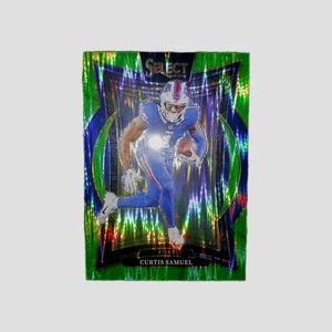 Curtis Samuel #23 591/599 Green Shock Prizm Concourse 2024 Panini Select - Picture 1 of 3