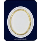 1 oz Smooth Gold Wearable Bullion Bracelet - Dillon Gage - 999.9 Fine in Card