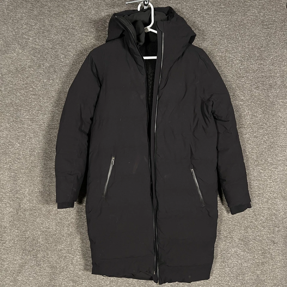 Parka Lululemon Slush Hour para mujer 2 negra larga con capucha acolchada abrigo de invierno Foto 1 de 4