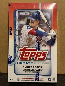 2025 Topps Update Series Baseball Hobby Box (Factory Sealed, 1 Auto or Relic) - Bild 1 von 2