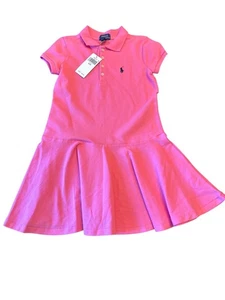 Neu mit Etikett Ralph Lauren Mädchen rosa Polokleid S Baumwolle Tennis Sport Atheltic - Bild 1 von 6