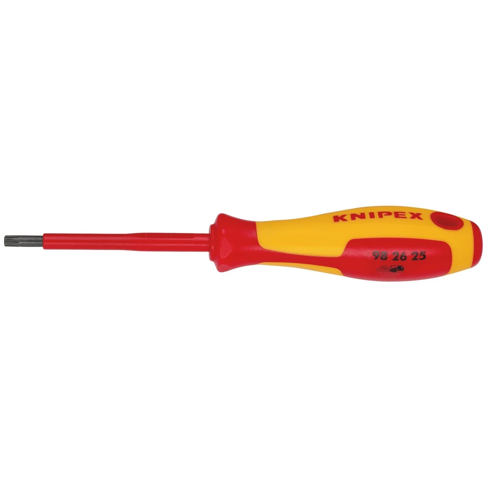 KNIPEX VDE Insulated Torx Screwdriver TX25 x 80mm Anti Roll Handle 34661 - Image 1 of 1