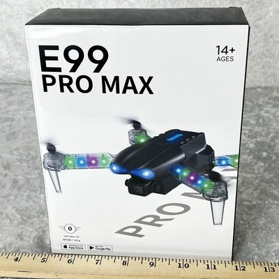 E99 Pro Max Drone - Colored Lights, USB Charger - New - Image 1 of 4