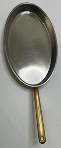 SPRING CULINOX Kupfer Edelstahl Oval Bratpfanne Fisch Gratin Pfanne Messinggriff - Bild 1 von 5