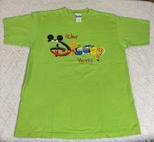 Vintage 90s Walt Disney World Mickey Tigger Goofy Winnie Pooh USA Made Tee Large - Bild 1 von 12