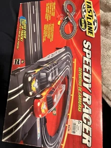 NEW Toys R Us Fast Lane Speedy Racer Slot Car Race Track Set, 2 Tuner Style Cars - Picture 1 of 7