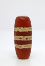 ancient chungzi dzi bead 15.6 mm , 36.2 mm