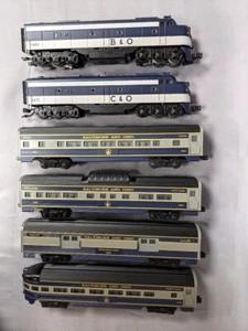 MTH B&O #1461 Power C&O #1471 diésel no eléctrico con 4 vagones de pasajeros PS 2 C-8 - Imagen 1 de 12