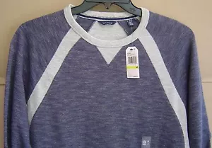 NUEVO CON ETIQUETAS $90 NAUTICA Para Hombre M SUDADERA CUELLO REDONDO DE PIEZAS Estado de ánimo índigo ALGODÓN K63564 - Imagen 1 de 5