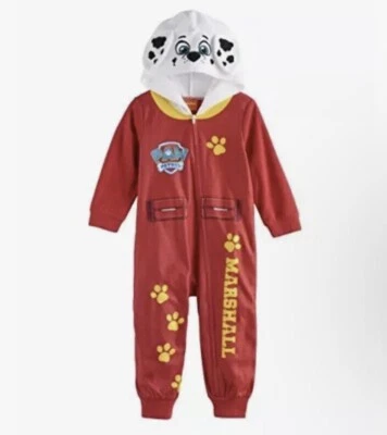PAW PATROL MARSHALL NIÑOS PEQUEÑOS PIJAMA CON CAPUCHA PARA DORMIR TALLA 3T Foto 1 de 3