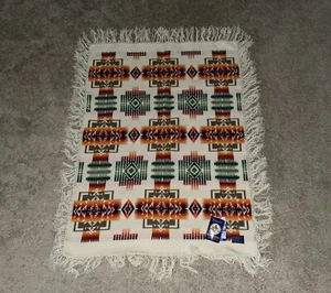 Vintage Pendleton Beaver State Chief Joseph Reversible Wool Blanket 32”x44” New - Picture 1 of 9