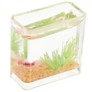 Mini Fish Tank Tiny Fish Tank Ornament Small Fish Tank Decor Mini House Decor - Picture 1 of 12