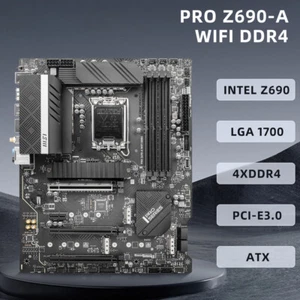 MSI PRO Z690-A WIFI DDR4 Intel Z690 DIMM For 12th Gen i9/i7-13th CPU Motherboard - Picture 1 of 6
