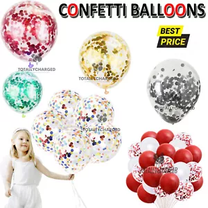 30 Pack Confetti Balloons Latex 12" Decorations Helium Birthday Party Wedding - Picture 1 of 13