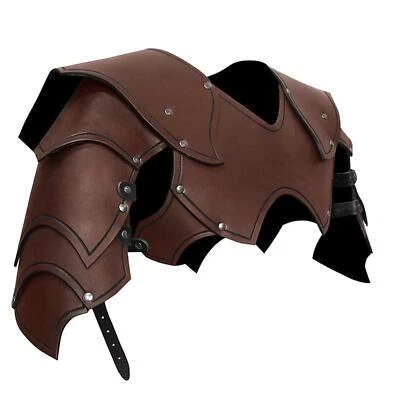Medieval Knight men's Shoulders Cosplay Chest Harness PU Leather Adjustable - Image 1 of 4