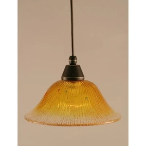 Toltec Lighting Cord Mini Pendant, 10' Gold Champagne Crystal Glass - 22-DG-773 - Picture 1 of 1
