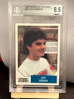 Jeff Gordon 1987 年 Outlaws 世界 #52 级封装 BGS 8.5 新秀卡 — 第 1/3 张图片
