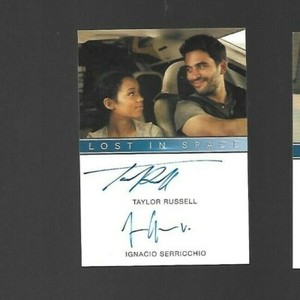 Lost in Space Season 1 Taylor Russell & Ignacio Serricchio Dual autograph card