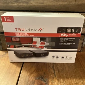 TRULINK 40574 HDMI Over Coax Extender HDMI Transmitter and Receiver + Remote NIB - Picture 1 of 4