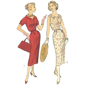 1950s Pattern, Iconic Fitted Sheath, Wiggle Dress - Multi-sizes - Picture 1 of 1