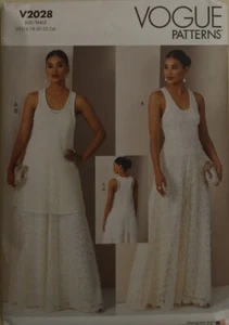 Vogue Schnittmuster V2028 - Misses' Kleid und Überkleid - Bild 1 von 2