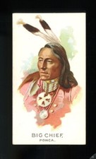 1888 N2 Allen & Ginter American Indian Chiefs Big Chief VERY GOOD *BB-1044*