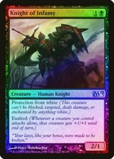 Knight of Infamy FOIL Magic 2013 / M13 HEAVILY PLD Black Uncommon CARD ABUGames