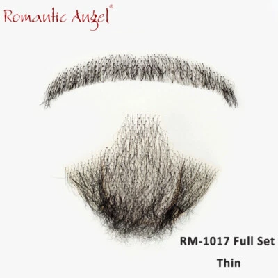 Alta calidad cola de pato falso bigote barba de por vida/drama/películas/mostrar bigote Foto 1 de 4