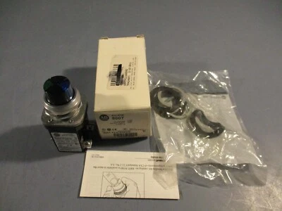 Allen-Bradley Cluster Pilot Light Blue/Green 2 Unit 120V Series N 800T-PC216XBXG - Image 1 of 4