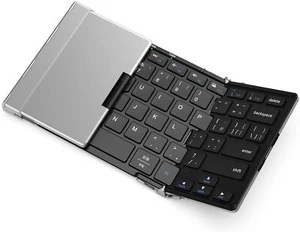 iClever wireless folding keyboard flat-screen full-size bluetooth/USB IC-BK20se - Picture 1 of 8