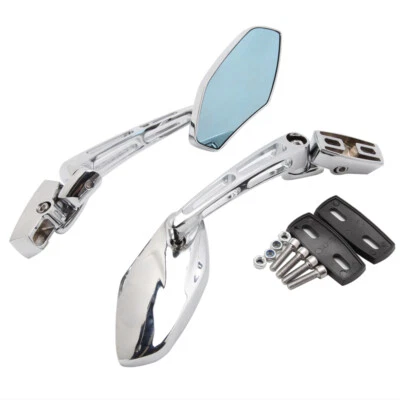 Espejo retrovisor lateral cromado para moto 97-09 Suzuki GSX-R600 750 Hayabusa A Foto 1 de 4