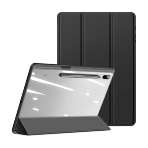 For Samsung Galaxy TAB S9 FE Plus Case Cover TPU Acrylic Classic Leather Stand - Picture 1 of 13