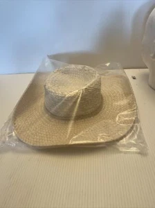 Hat D & Y David and Young Wide Brim Sun Womens One Size Fits Most 100% Paper - Picture 1 of 5