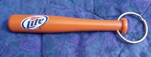 Vintage Miller Lite Beer Baseball Bat Key Chain & Bottle Opener - Picture 1 of 4
