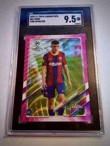 2020-21 Topps Chrome PEDRI #61 Rookie Refractor SGC 9.5 - Picture 1 of 2