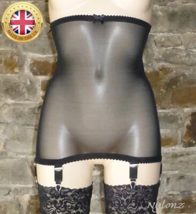 Vue Vintage Style 6 Riemen Retro Gürtel schwarz - NYLONZ Made in UK - Bild 1 von 3
