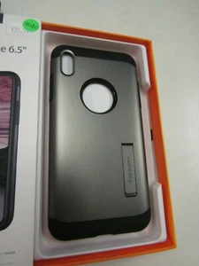 SPIGEN HÜLLE, IPhone 6,5" schwarz/graphit, bitte lesen! 9080 - Bild 1 von 3