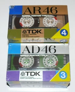 7) TDK AD AR 46 min Japón rueda grande sesgo normal casete para cubierta de cinta - Imagen 1 de 6