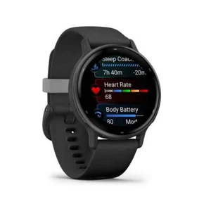 Garmin vivoactive 5 Sportuhr schwarz schiefergrau Smartwatch AMOLED AOD - Bild 1 von 2