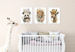3pcs Baby nursery wall art print, decor print, Nursery personalised - Picture 1 of 3