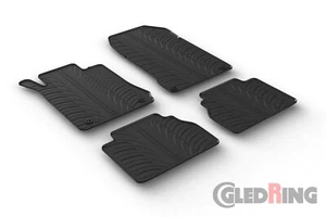 Tapetes de goma personalizados para todo tipo de clima se adaptan a Mercedes Clase E W210 1995-2003, negros - Imagen 1 de 1
