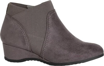 Nuevo botín Keira gris ancho para mujer Avenue talla 8 cuña vegano Foto 1 de 4