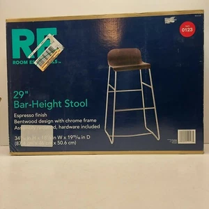 Room Essentials Espresso Finish  29" Height Bar Stool - Picture 1 of 6