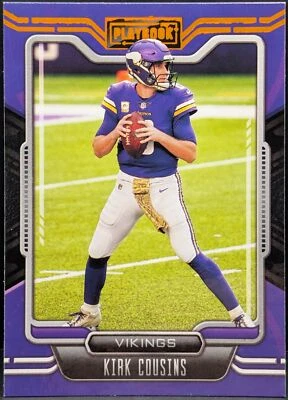 2021 Panini Playbook Orange Parallel #55 Kirk Cousins Minnesota Vikings - Image 1 of 2